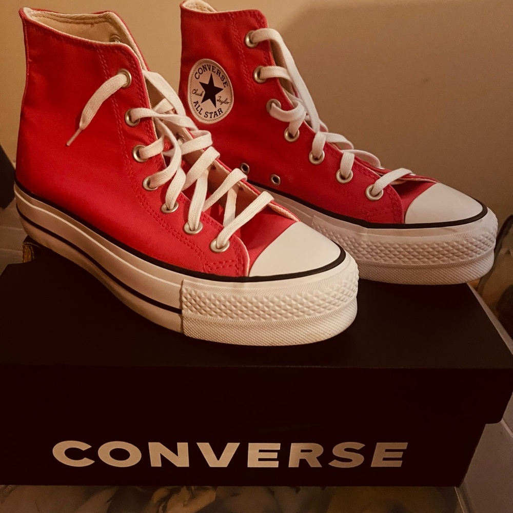 Pink ConverseHigh-Top Sneakers
